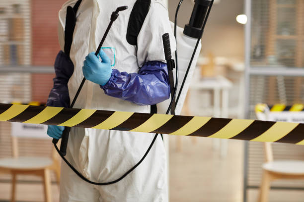 Professional Biohazard Cleanup technician working in Sandy Spring, MD
